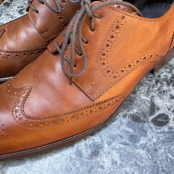 Cole Haan Mens Hamilton Grand Wingtip Oxford Brown Dress Shoes Size 10 M - Picture 6 of 9